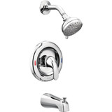 Moen Adler Posi-Temp 1-Handle Lever Tub and Shower Faucet, Chrome 82603