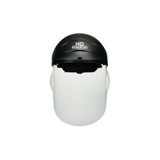 XO Skeleton Headgear with Molded Faceshield, Clear, 12-1/2 in L, 9 in H, Polycarbonate, Hardcoat