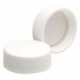 Wheaton Cap,28 mm Dia,White,PK144 239211