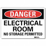 Lyle Danger Sign,5inx7in,Reflective Sheeting U3-1410-RD_7X5