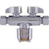 SHARKBITE 1-2x3-8x3-8 Dual Valve URDS123838 498870