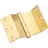 National Satin Brass Swing Clear Hinge N236-020