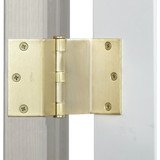 National Satin Brass Swing Clear Hinge