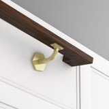 National Hardware 3 In. Brushed Gold Powell Handrail Bracket
