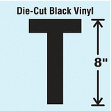 Stranco Die Cut Letter Label,T DBV-SINGLE-8-T