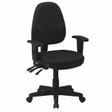 Office Star Desk Chair,Fabric,Black,15-20" Seat Ht 36427-231