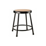 National Public Seating Round Stool,Welded Tube Leg,Black,19"H 6218-10