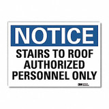 Lyle Notice Sign,5inx7in,Reflective Sheeting U5-1528-RD_7X5