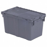Orbis Attached Lid Container,Gray,Solid,HDPE FP151 Gray