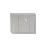 Salsbury Industries Vertical Mailbox,4 Doors,Alum  3504ASU