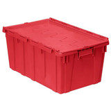 Buckhorn Attached Lid Ctr,Red,Solid,Polyethylene AR2717120202000