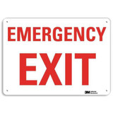 Lyle Emergency Sign,7 in x 10 in,Aluminum U7-1074-NA_10x7