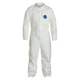 Dupont Coveralls,5XL,White,Tyvek(R) 400,PK25 TY120SWH5X002500