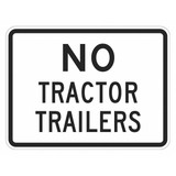 Lyle No Trucks Traffic Sign,12" x 18"  T1-5702-HI_18x12