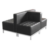 Alera® Alera Qub Series Ottoman, 26.38w X 21.5d X 17.5h, Black ALEQB8216 USS-ALEQB8216