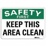 Lyle Safety Sign,10 in x 14 in,Aluminum U7-1215-RA_14X10