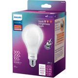 Philips BrightDial 300-200-100W Equivalent Soft White A23 Medium LED Light Bulb 576389 509156