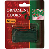 Gerson 2-1/2 In. Green Ornament Hooks (50-Pack) 1708220