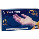 Ammex GlovePlus Industrial Grade Vinyl Gloves 4 Mil Powder-Free XL Clear 100/Box