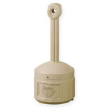 Justrite Cigarette Receptacle,4 gal.,Tan 26800B