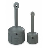 Justrite Cigarette Receptacle,4 gal.,Tan 26800B