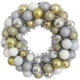 Youngcraft 16" Slv/Wht/Chmpg Wreath W16-C08 Pack of 6