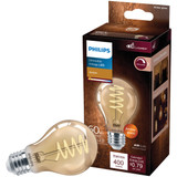 Philips 60W Equivalent Amber Medium A19 Dimmable Vintage LED Light Bulb 565796