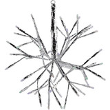 Alpine 10 In. LED 48-Bulb Multi Hanging Twig Snowflake Ornament Light Decoration