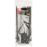 Gardner Bender Cutting Edge 8 In. Black Nylon Self-Cutting Cable Tie (50-Pack)