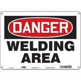 Condor Safety Sign,10 inx14 in,Aluminum  473X46