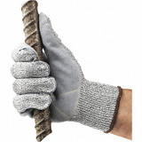 Edge Cut Resistant Gloves,Size 8,Gray,PR 48-703