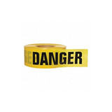 Manufacturer Varies Barricade Tape, Yellow, 1,000 ft L, 3 in 91455