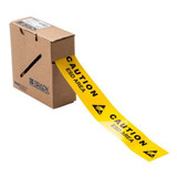 Brady Floor Tape,Black/Yellow,2 inx100 ft,Roll 121367