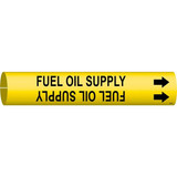 Brady Pipe Mrkr,Fuel Oil Spply,7/8in H,7/8in W 4065-B