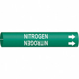 Brady Pipe Marker,Nitrogen,7/8 in H,7/8 in W 4099-B