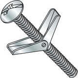 1/4X4  Combination Mushroom Head Toggle Bolt Zinc Pkg of 50