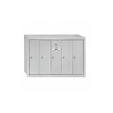 Salsbury Industries Vertical Mailbox,5 Doors,Alum  3505ARU