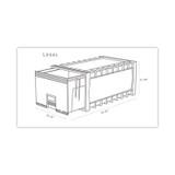 Storex DRAWER,LGL ARCHIVE,HD,BK 61155U01C USS-STX61155U01C