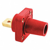 Hubbell Receptacle,Taper Nose,4-4/0,Female,Red HBLFRBR