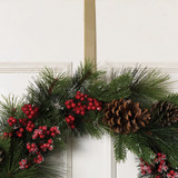 Gerson 12 In. Metal Over-The-Door Gold Wreath Hanger 2666400DIB
