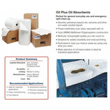 Brady Absorbent Roll,Oil-Based Liquids,White OP315P