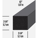M-D Building Products 2-1/4 In. X 42 In. Gray Air Conditioner Weatherseal for Window Units
