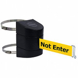 Tensabarrier Belt Barrier, Black,Belt Color Yellow  897-24-C-33-NO-YAX-A