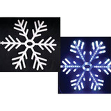 Alpine 25 In. Blue & Cool White LED Snowflake Lighted Decoration COR232BLWT