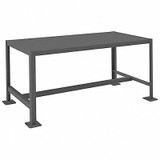 Durham Mfg Fixed Work Table,Steel,48" W,24" D MT244824-2K195