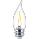 Philips Ultra Definition 40W Equivalent Daylight BA11 Medium LED Decorative Light Bulb (3-Pack)
