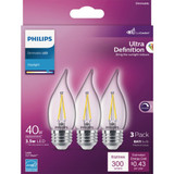 Philips 3pk 40w Ba11 Dl Led Bulb 564948 556847