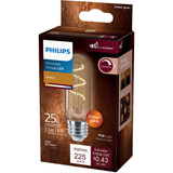 Philips Vintage 25W Equivalent Amber T10 Medium LED Decorative Light Bulb 565671 559232