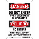 Condor Safety Sign,10 inx7 in,Aluminum 486T60