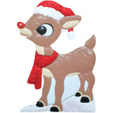 Rudolph 24 In. Metal Rudolph Holiday Yard Art 91304